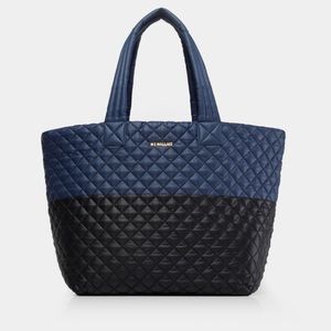 MZ WALLACE LARGE METRO TOTE NAVY/BLK NEVER USED!